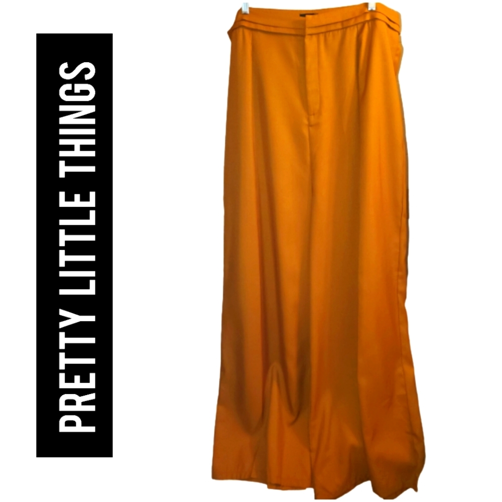 3 for $25 promo [2X/24] Pretty Little Things- Rust Pleated Wide Legged Trouser